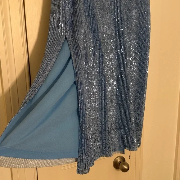 Stine Goya Isha sequin-embellished tunic top in blue size L